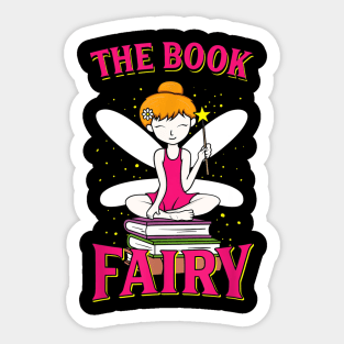 The Book Fairy T-Shirt Reading Teacher Librarian Gift Sticker